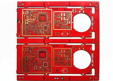 Ein guter Preis. Materielles rotes Soldermask 2layer 2oz Immersions-Goldmehrschichtiges PWB-Brett HAL FR-4 Online