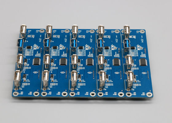 Ein guter Preis. Leiterplatte-Versammlung der Schicht-FR4 6 blaue Soldermask 1.6mm 1OZ Online
